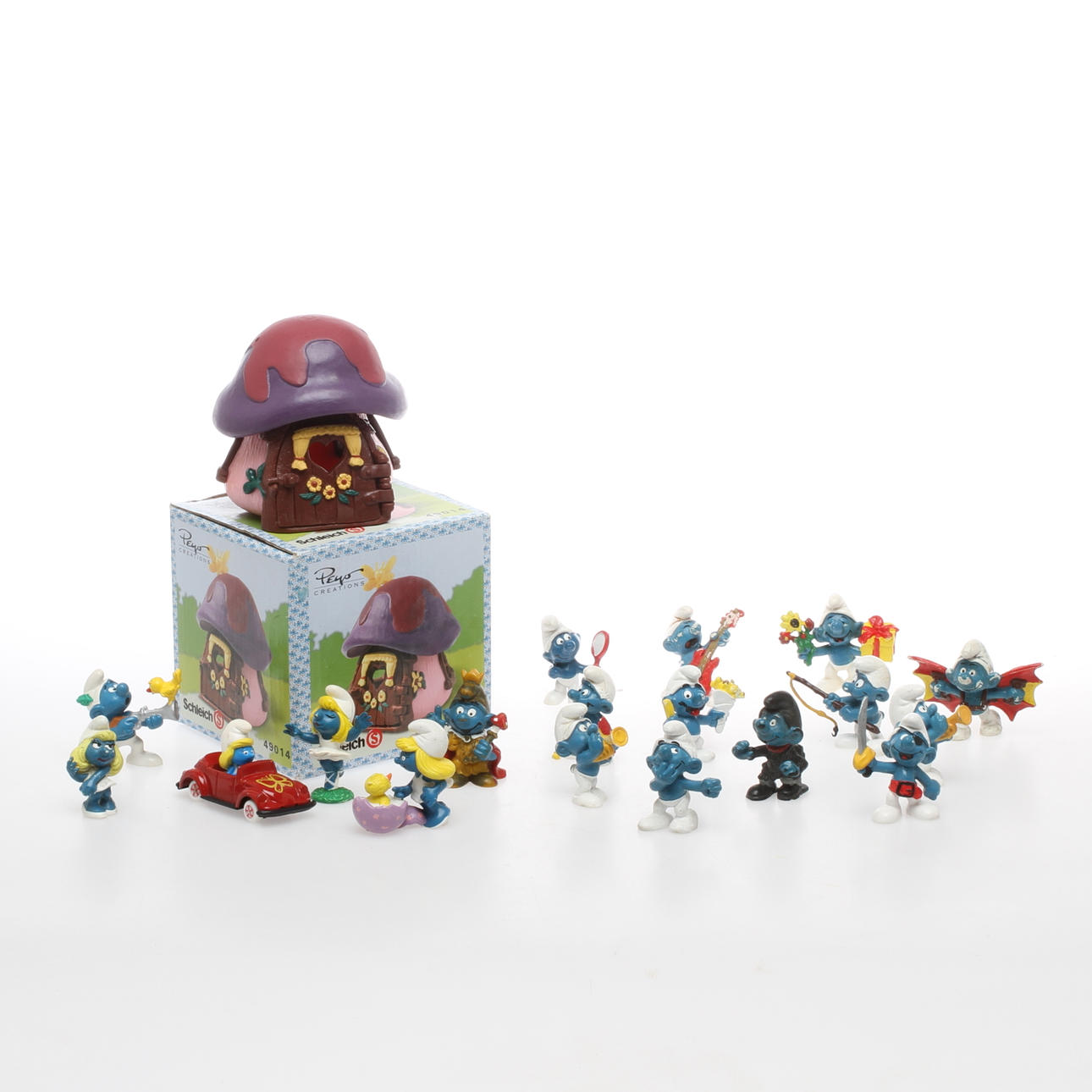 SMURFAR 18 st samt HUS.