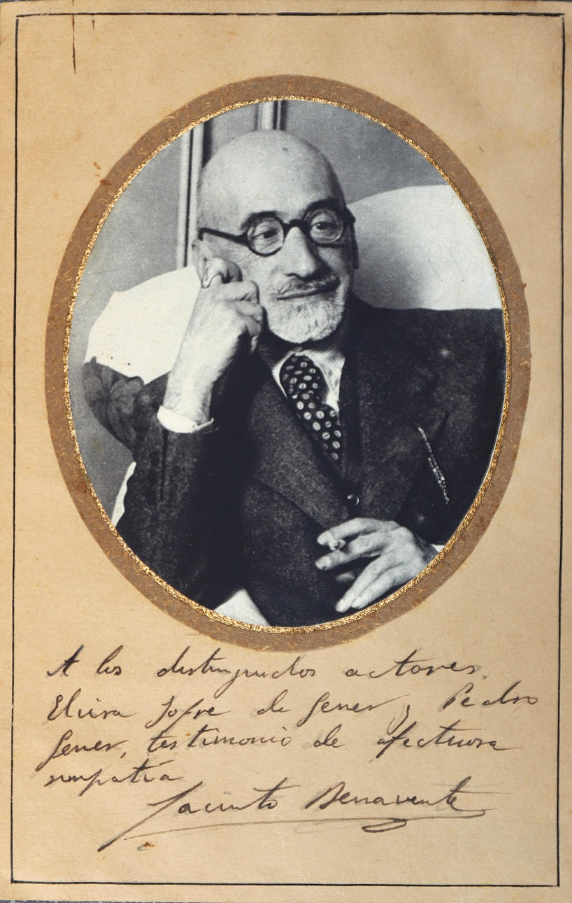 JACINTO BENAVENTE. Dedication.
