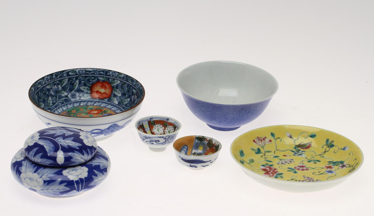 PARTI PORSLIN, 6 delar, Kina, 1900-tal.