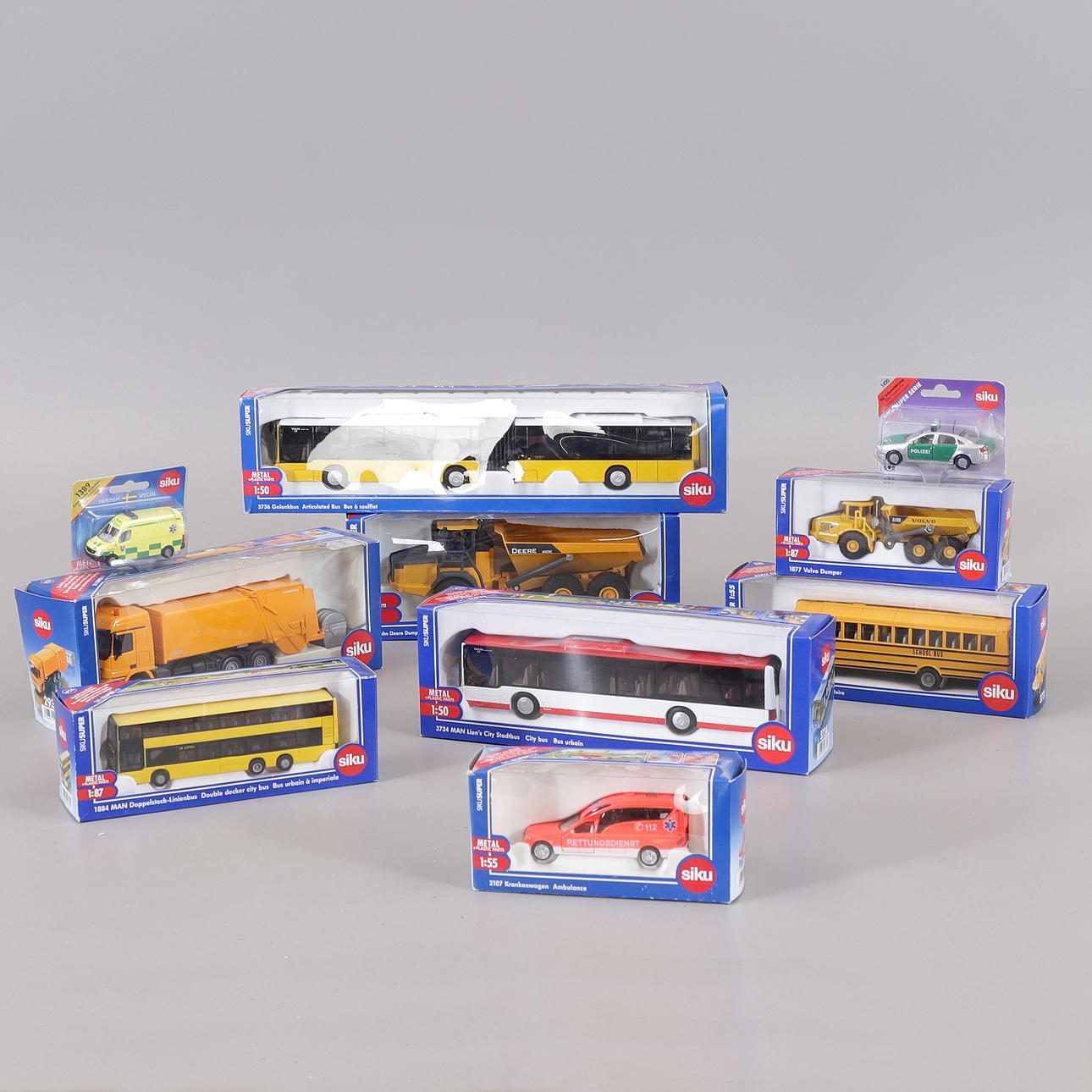 MODELLAUTOS, 10 Stück, Siku.