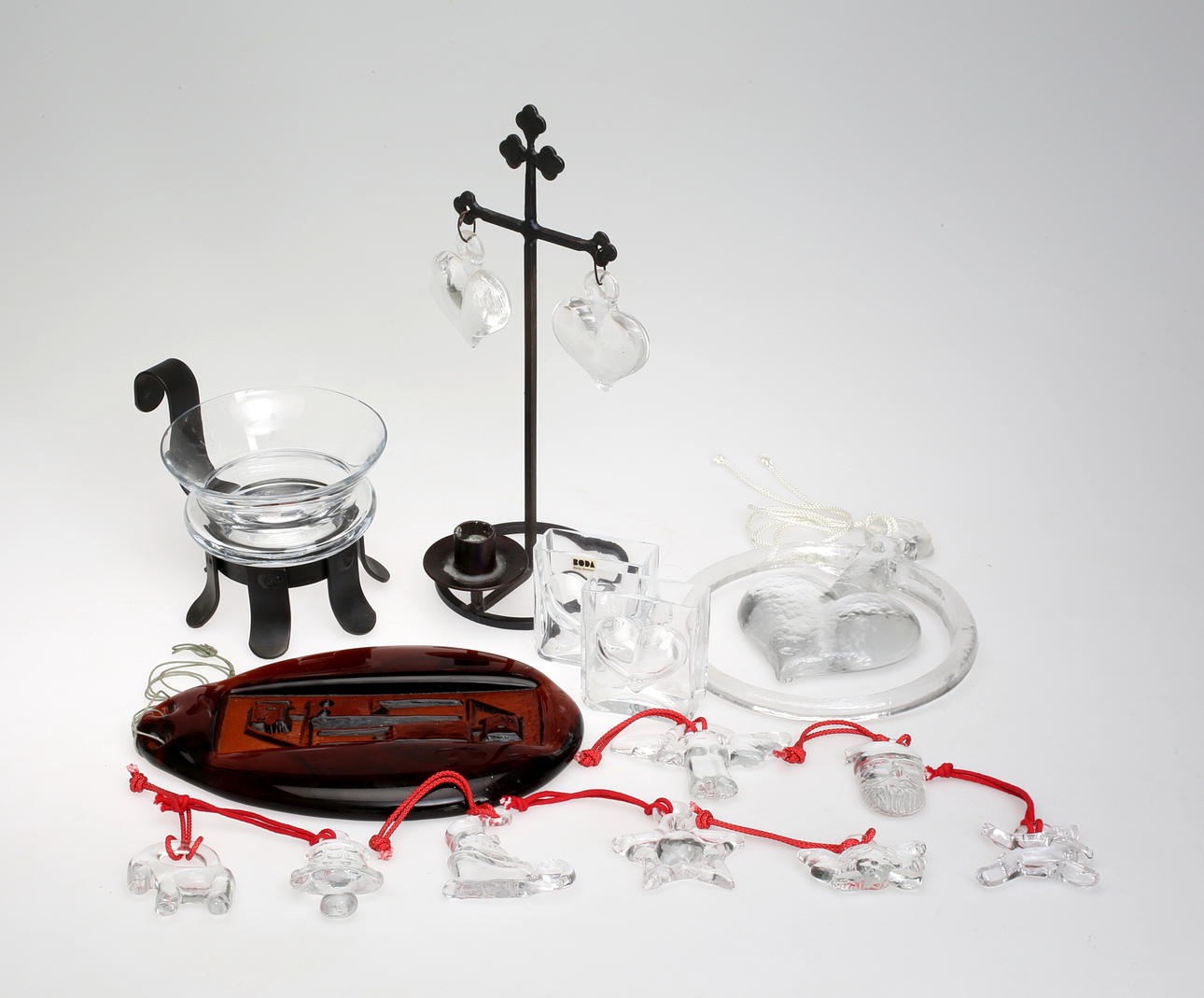 ERIK HÖGLUND. Parti, glas, Boda, 1900-tal.