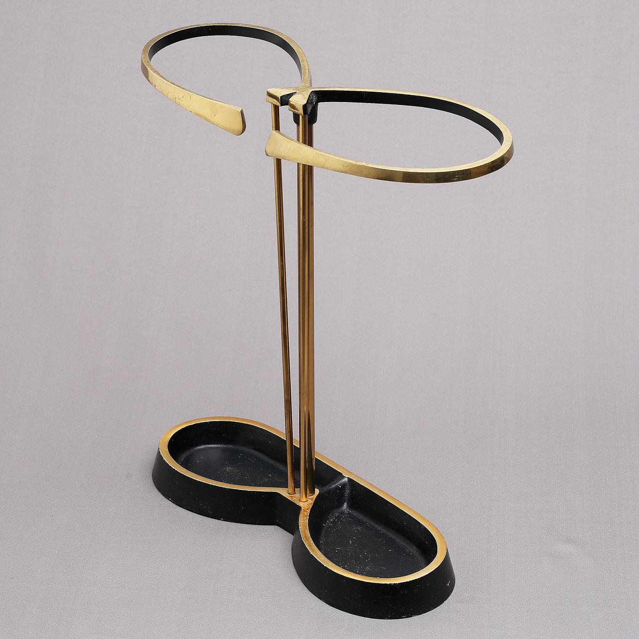 PARAPLYSTÄLL, mässing, 1900-talets mitt.