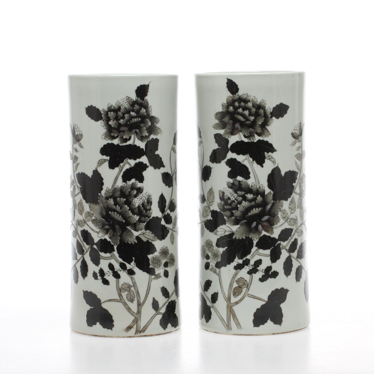 PENSELVASER 1 par, porslin, Kina.