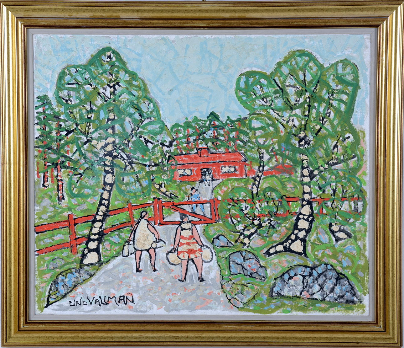 UNO VALLMAN. Olja på duk.