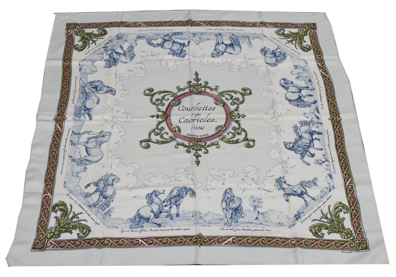 SCARF, Hermès, "Courbettes et Cabrioles".