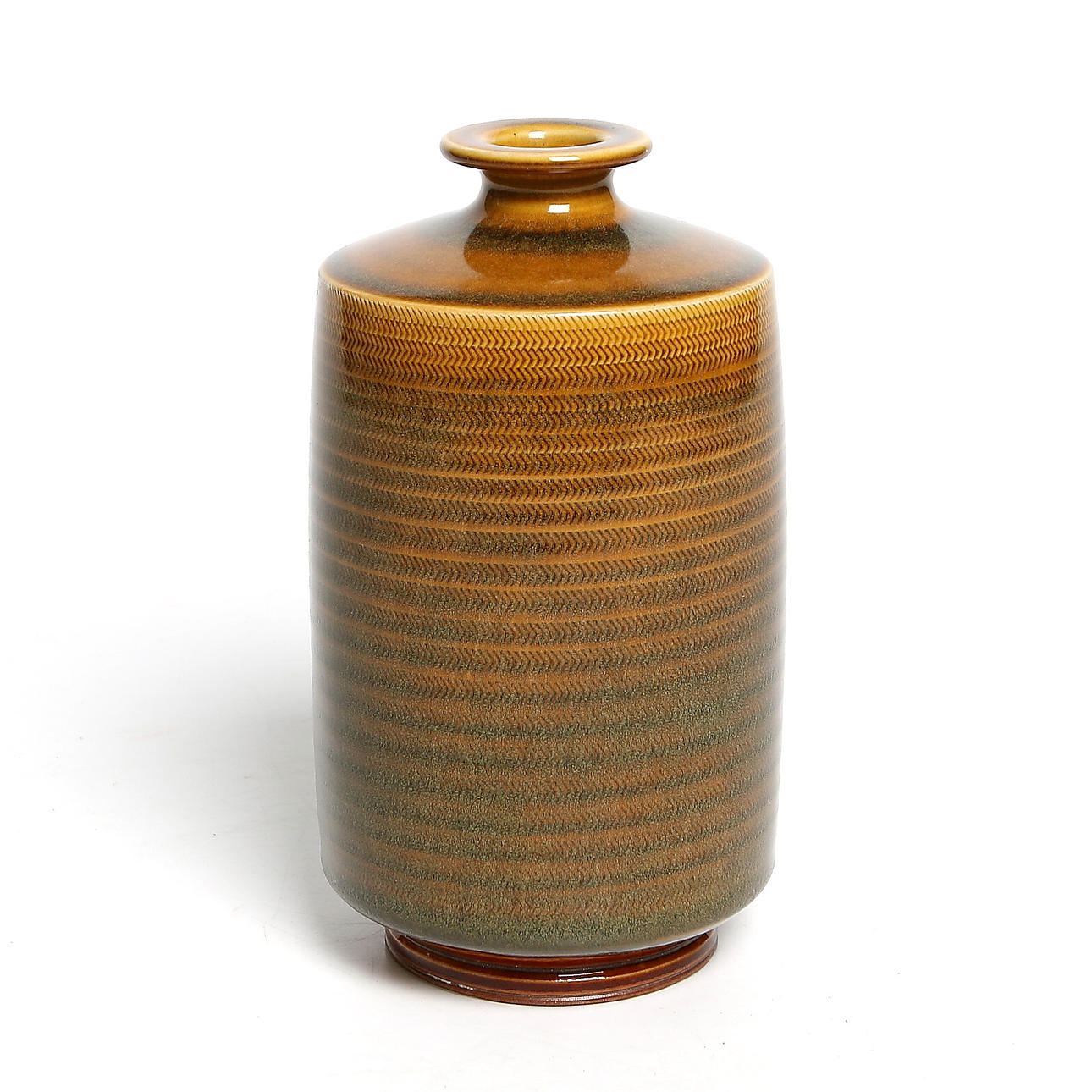 VAS, stengods, Berndt Friberg, Gustavsberg. Signerad med Studiohanden. 1900-talets mitt.