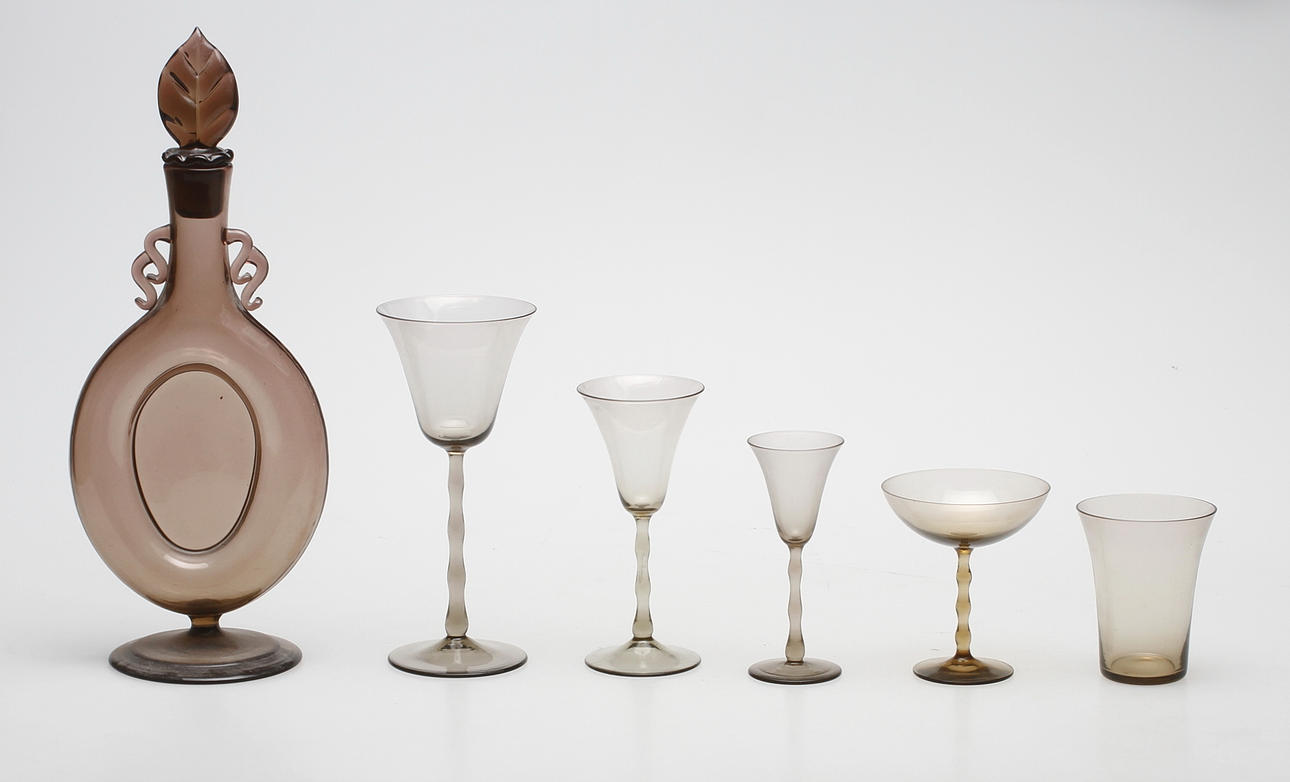 GLASSERVIS, 41 delar, "Stork" Simon Gate och Edward Hald, Sandvik.