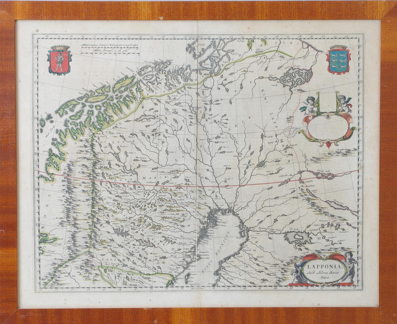 ÄLDRE KARTA, Lappland, Andrea Buräo.