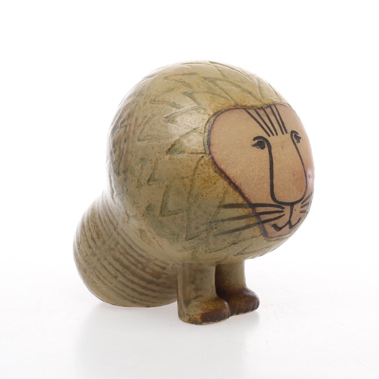 FIGURIN, stengods, Lejon, Lisa Larson, Gustavsberg.