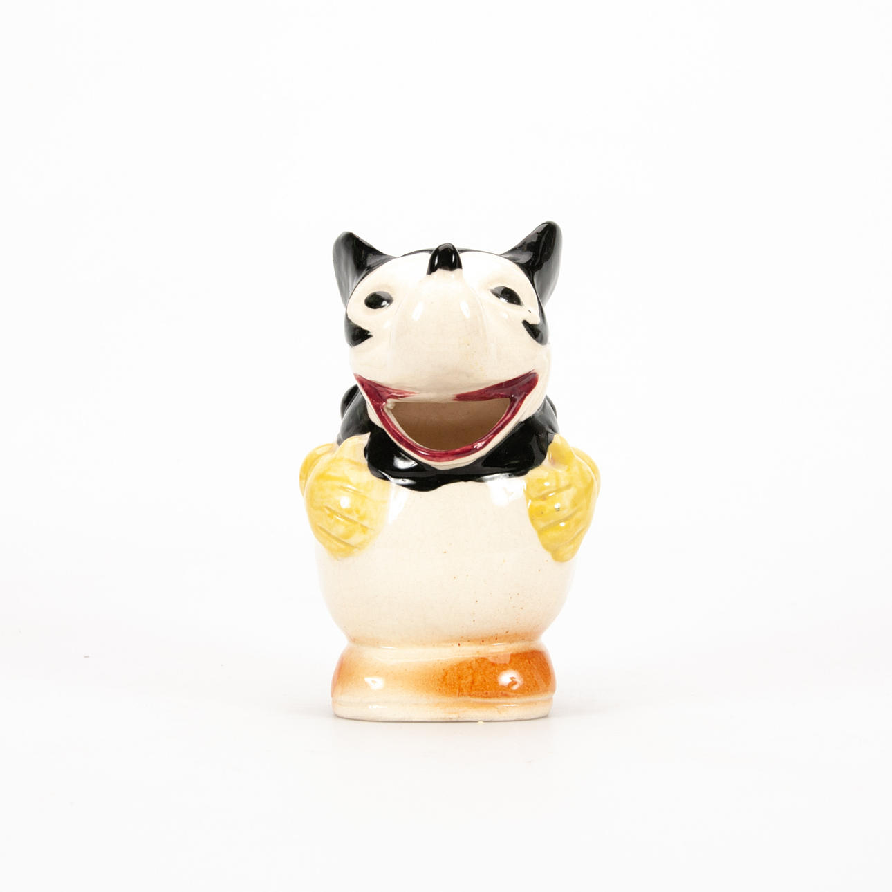 MICKEY MOUSE. Milk jugs, 30-40s.