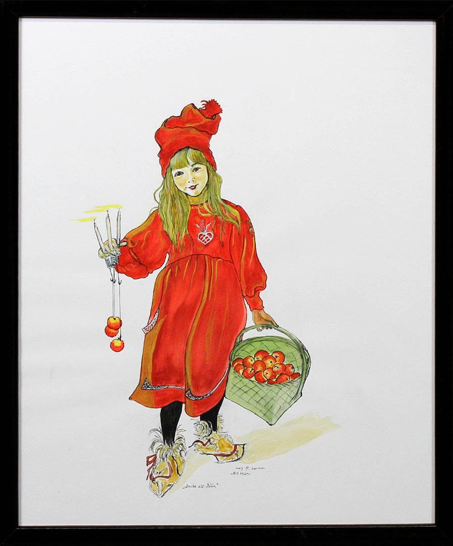 BRITA SOM IDUN, EFTER CARL LARSSON.