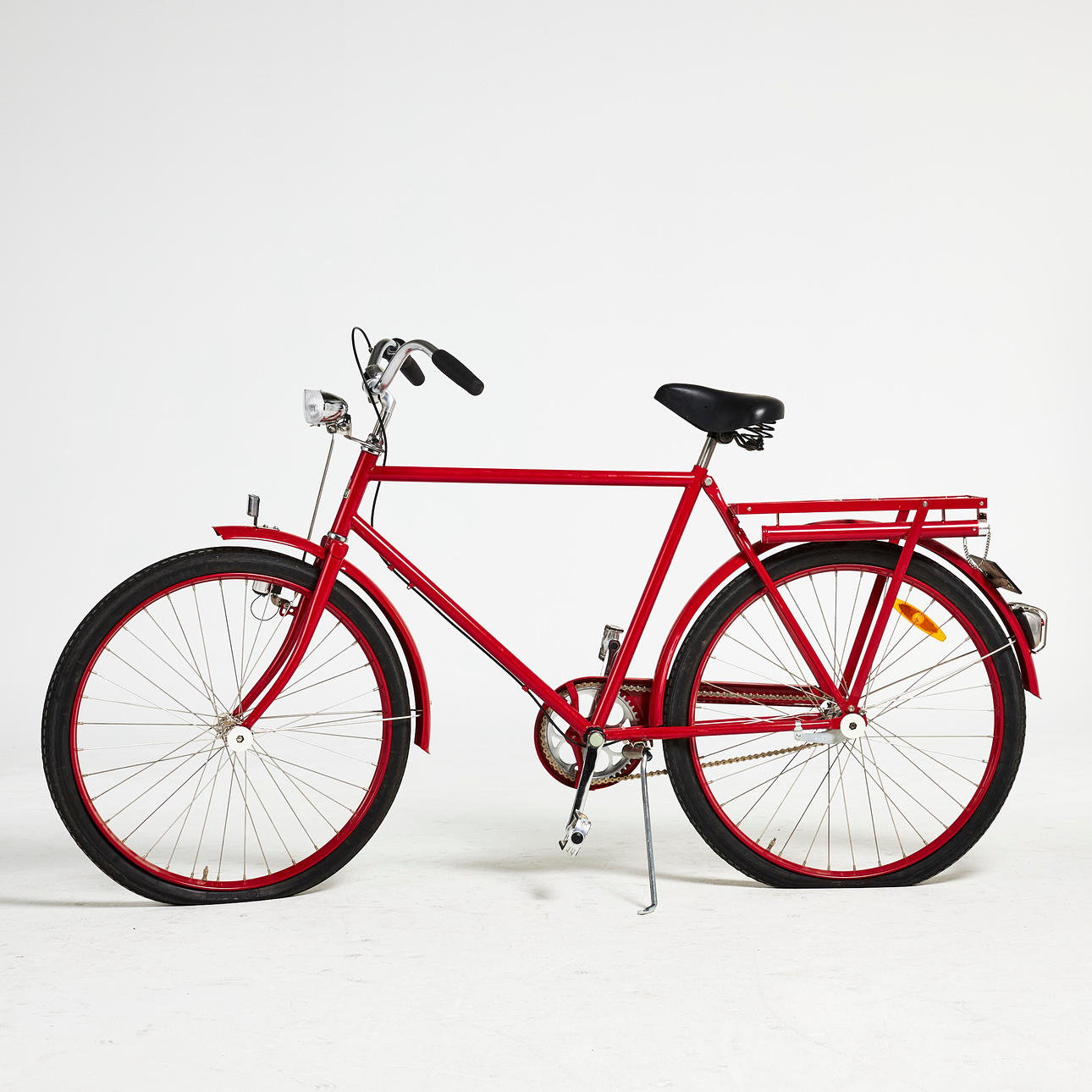 CYKEL, herrmodel, Kronan, rödlackerad, 3 växlar.