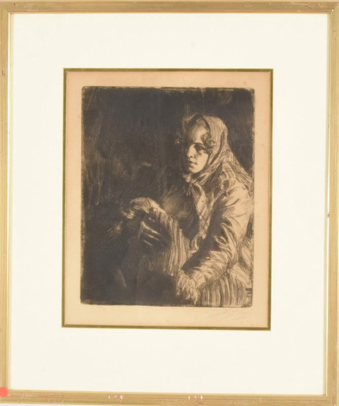 ANDERS ZORN. Etching.