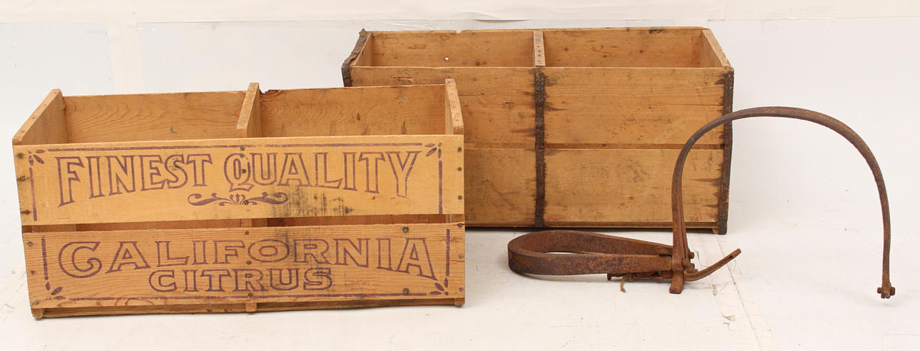 BJÖRNSAX, amerikanska fruktlådor, vintage.