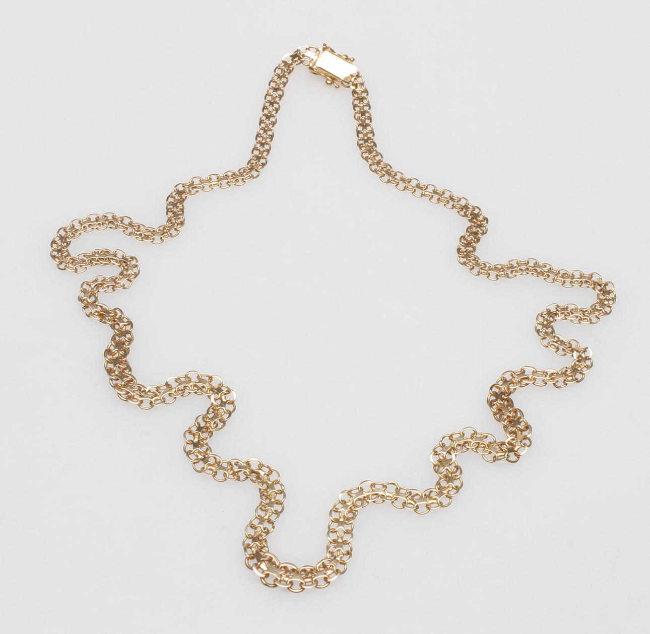 HALSBAND X-LÄNK, 18k guld, vikt ca 16,3 gr.