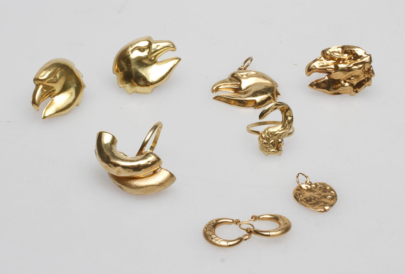 GULDSMYCKEN, 18k guld, vikt ca 16,7 gr.