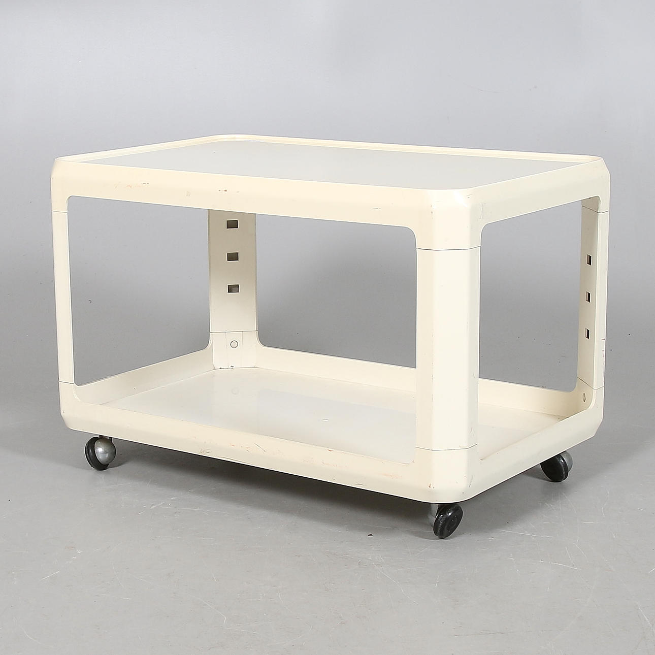 RULLBORD/SERVERINGSVAGN, Alberto Roselli för Kartell, signerad. Italien.