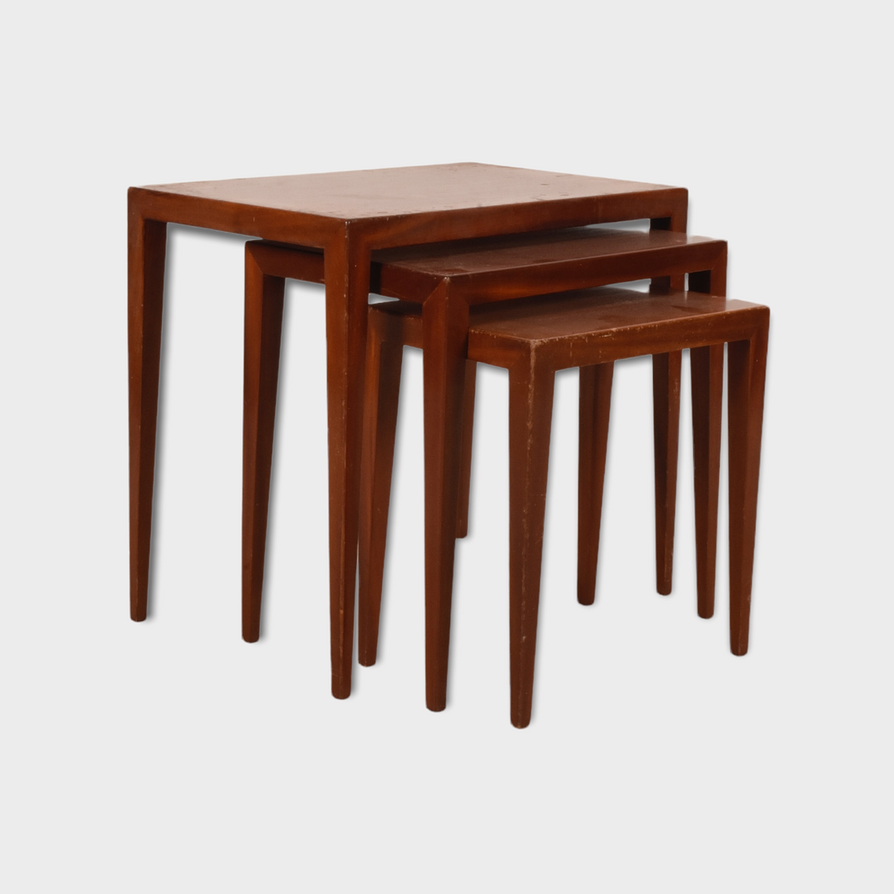 KIT TABLE, 3 parts, teak, Severin Hansen, Denmark.