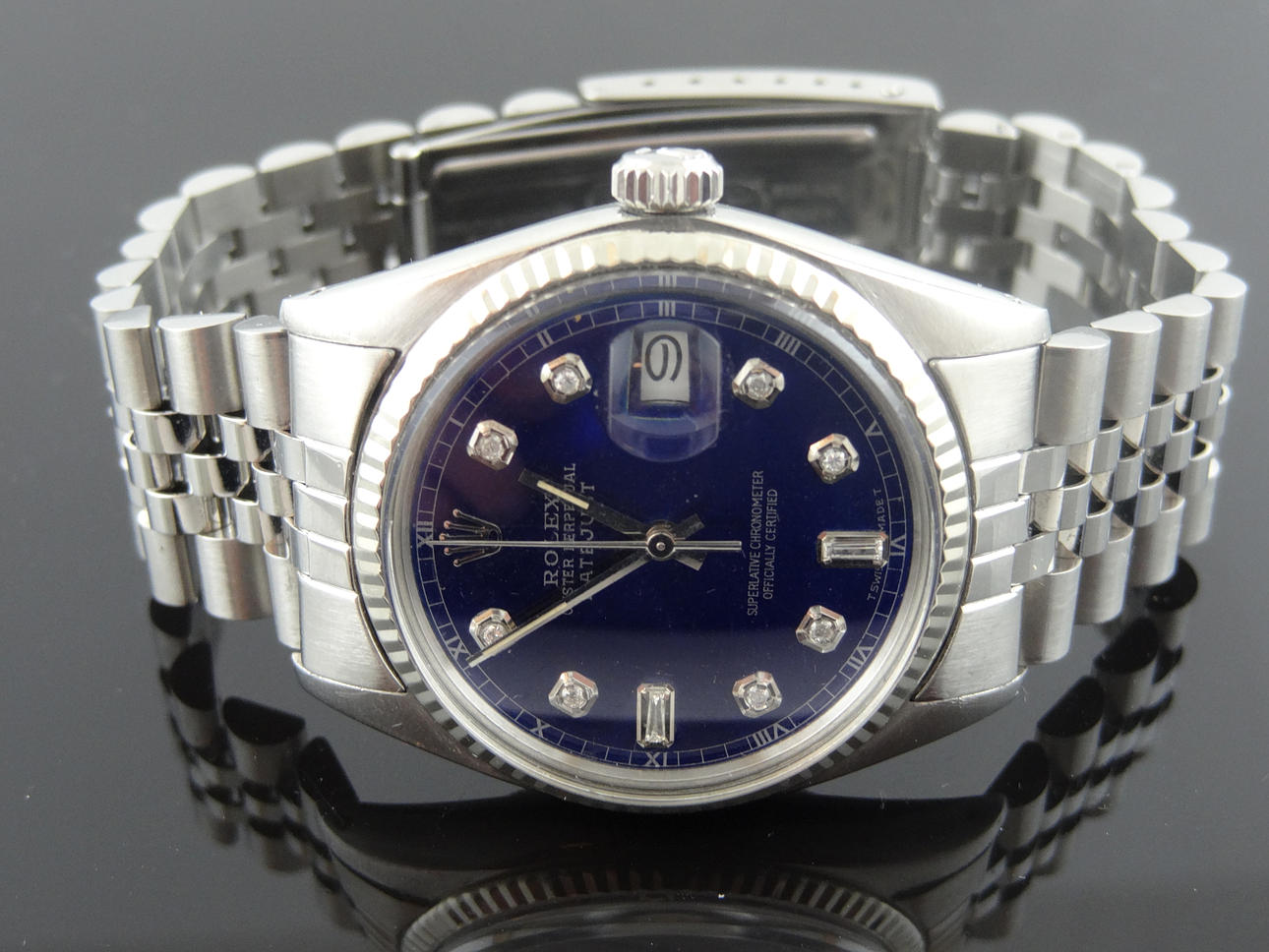 ROLEX DATE BARA diamant urtavla.