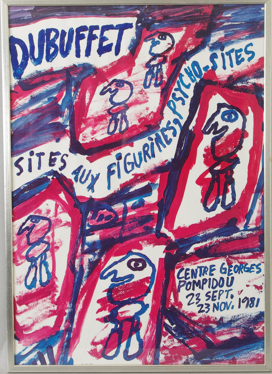 UTSTÄLLNINGSAFFISCH, Dubuffet.