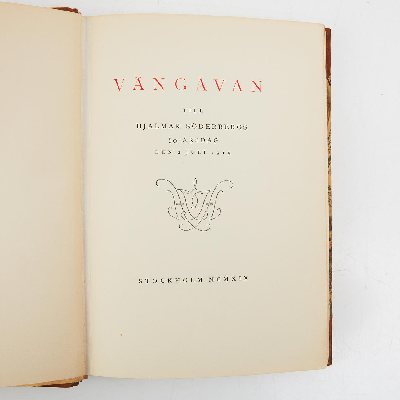 PARTY WRITING TO HJALMAR SÖDERBERG with original graphics.
