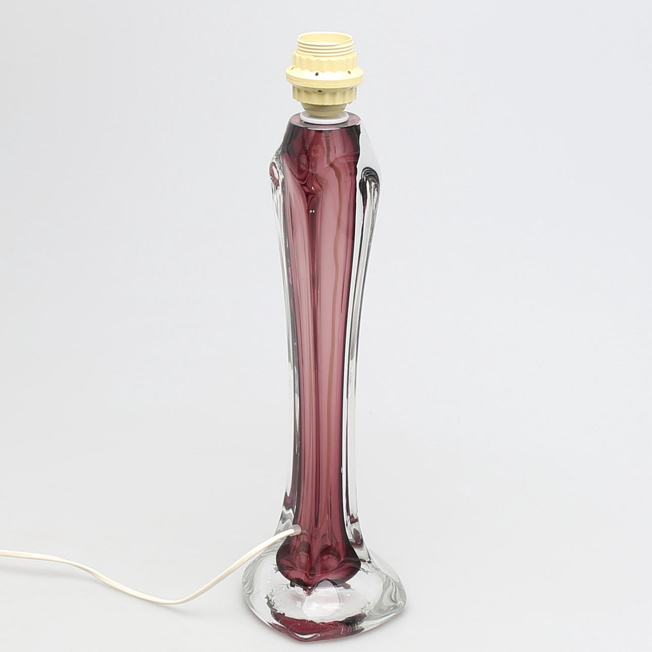 BORDSLAMPA i glas, Flygfors, Paul Kedelv, signerad Flygfors, 1960-tal.