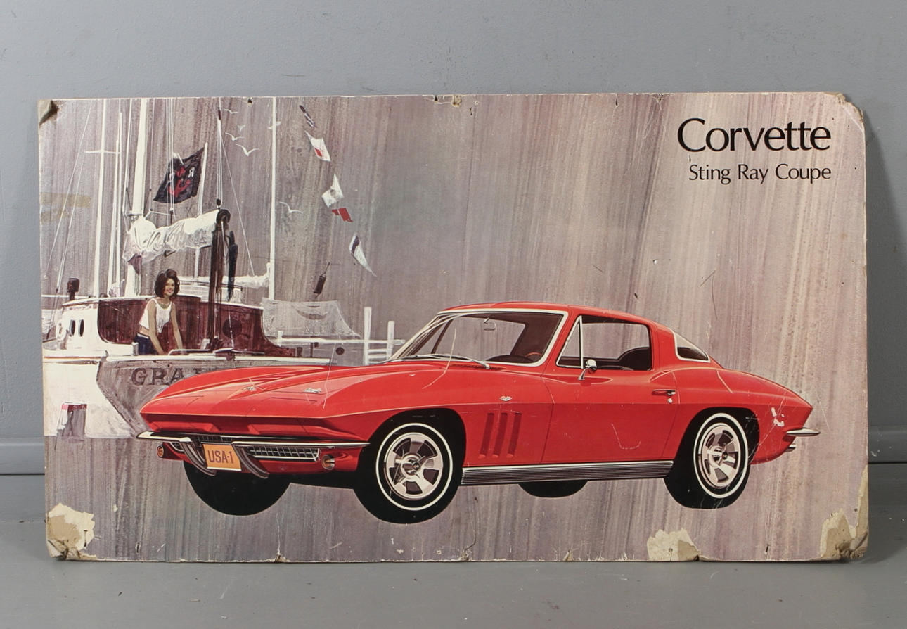 AFFISCH, Corvette Sting Ray Coupe, 1960-tal.