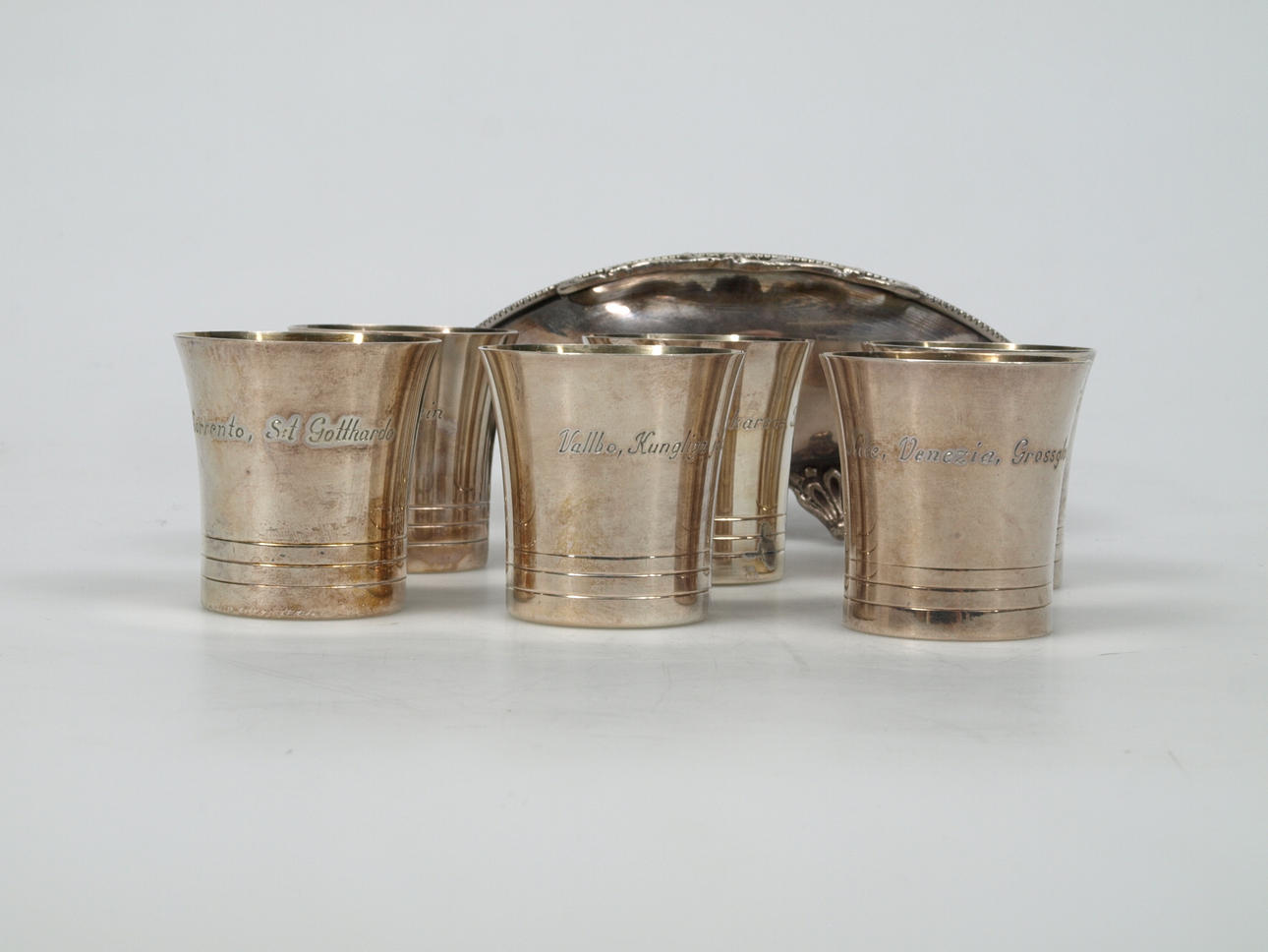 PARTI SILVERFÖREMÅL, 7 delar.