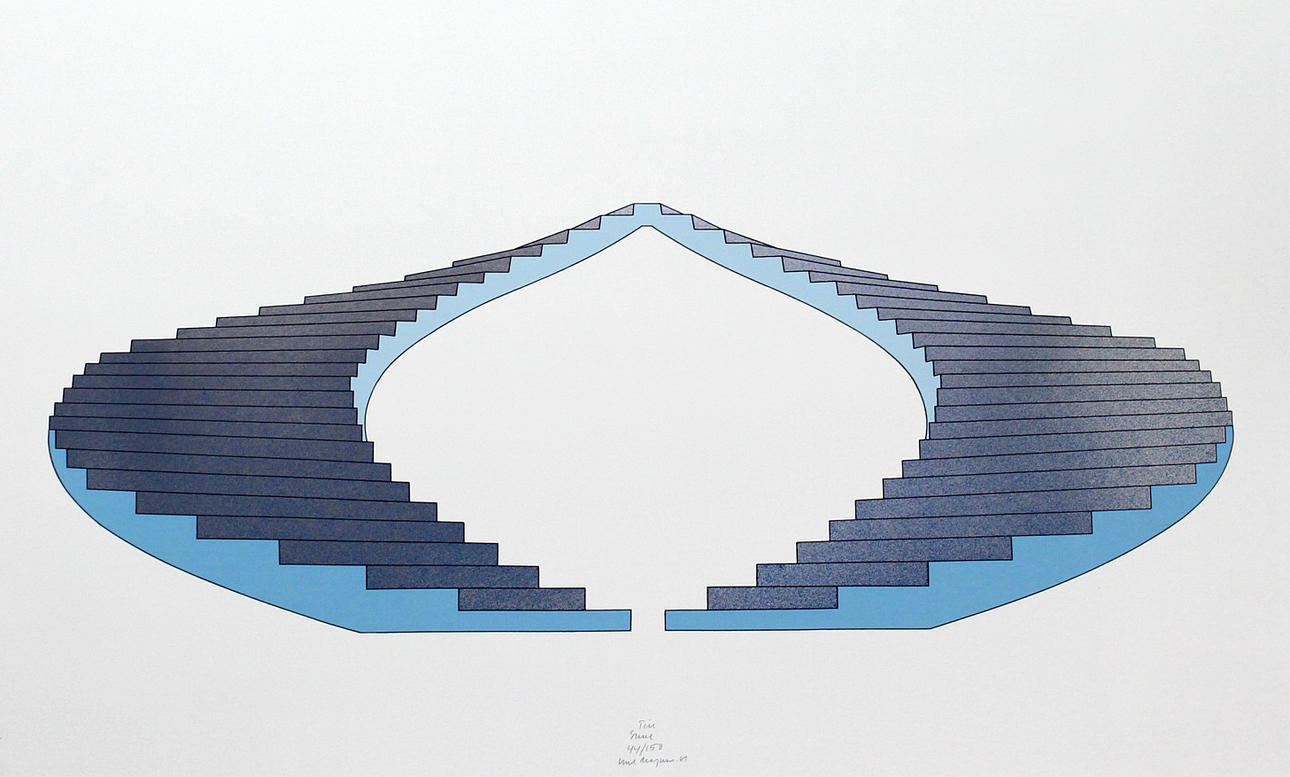 CARL MAGNUS. Trappor. Färgserigrafi. Signerad. 44/150.