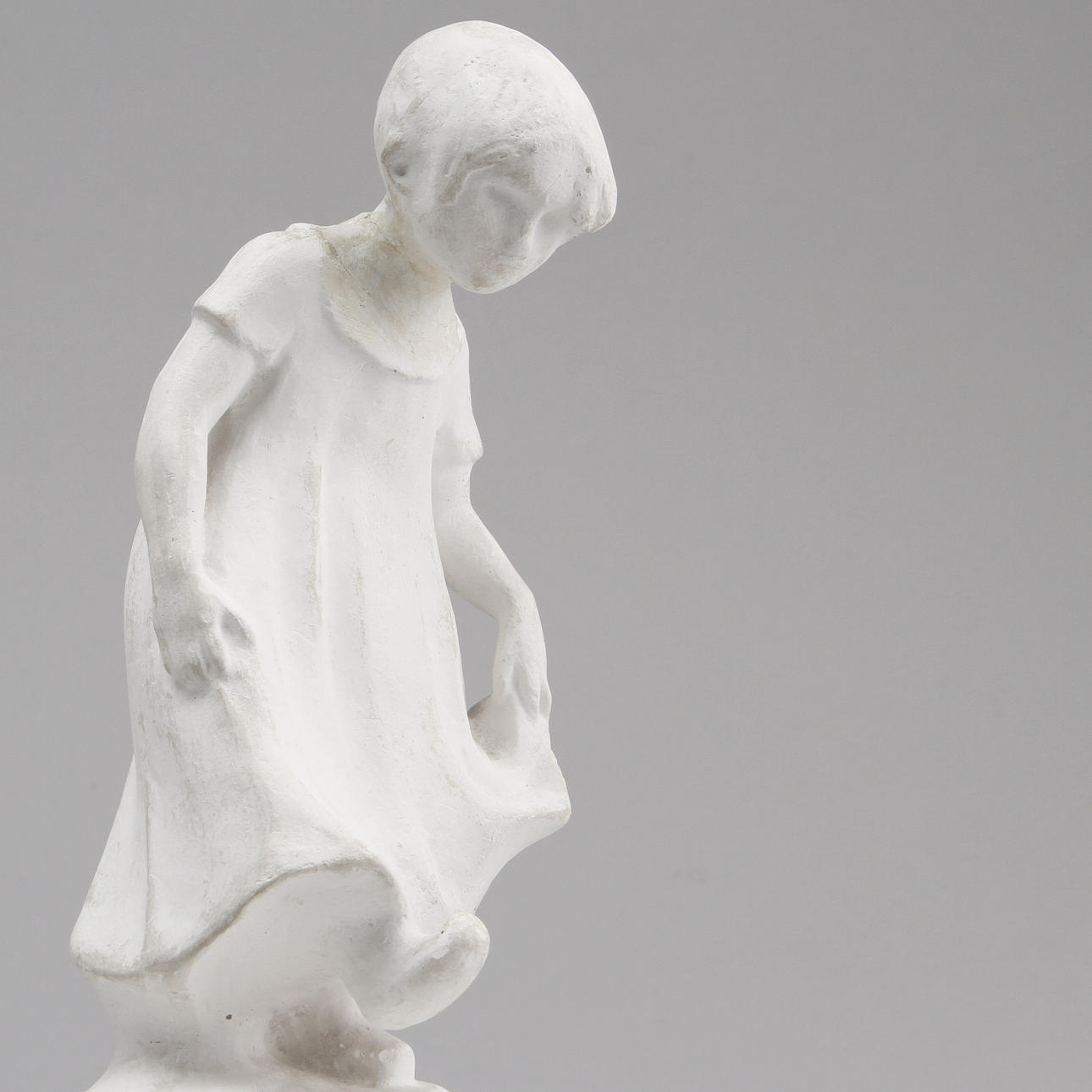 CARL ELDH. Skulptur, "Anna", gips, signerad.