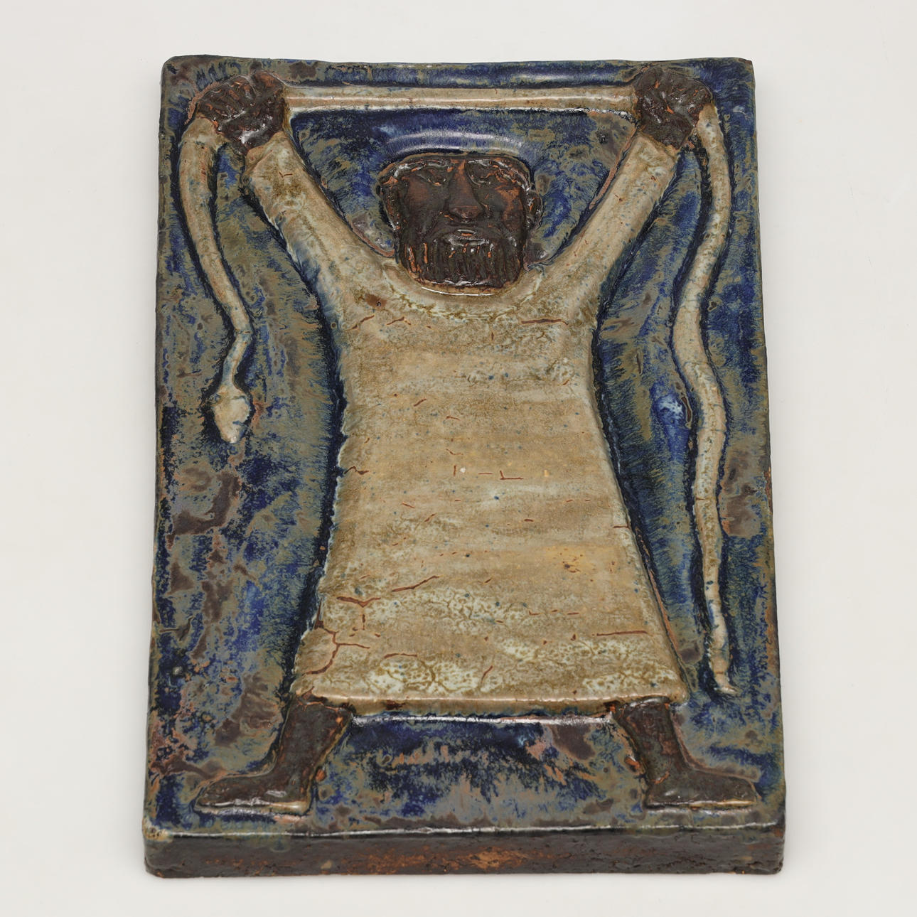 ÅKE HOLM. seinäreliefi, Mooses ja kuparikäärme.