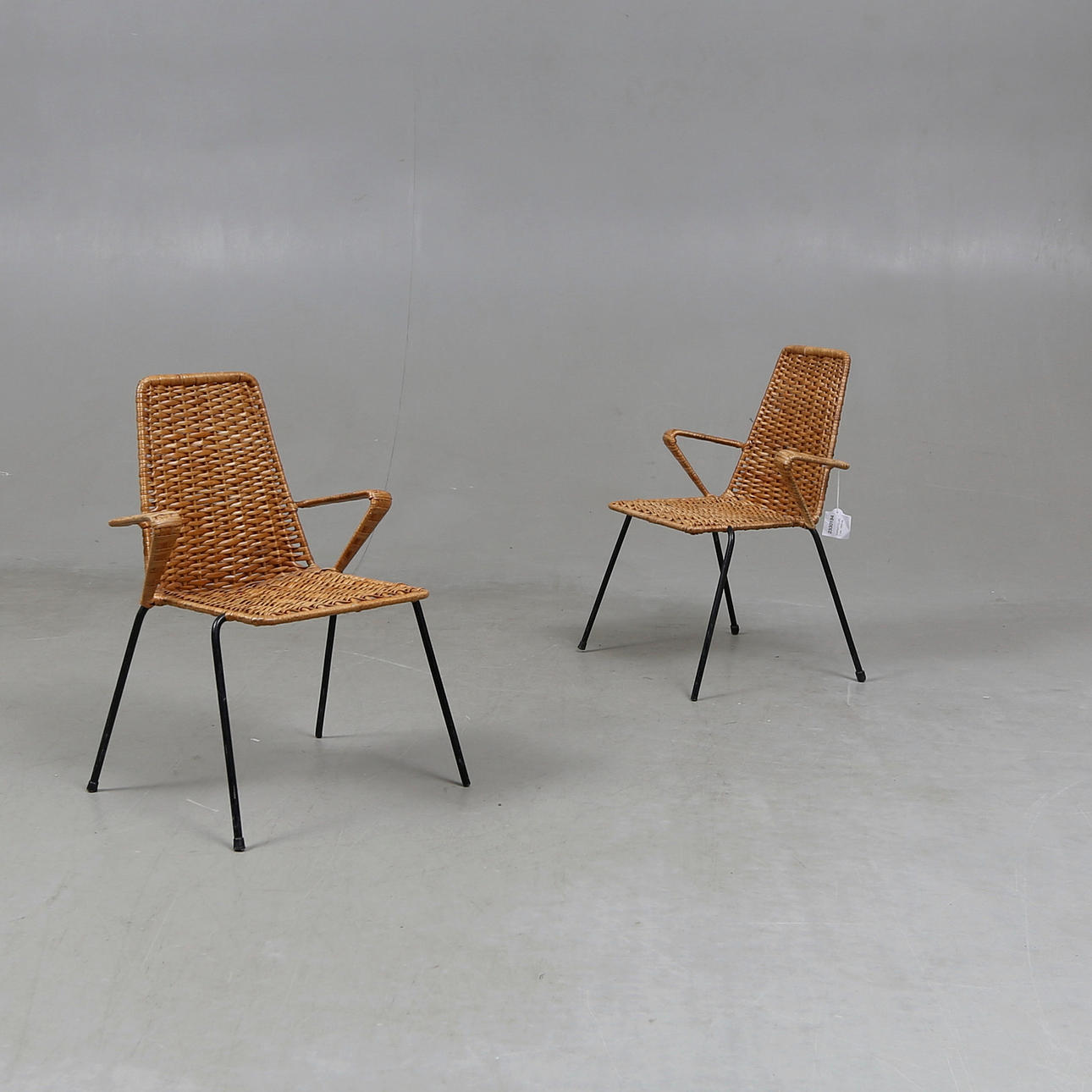 ARMCHAIRS, 1 pair, child model, 1960s.