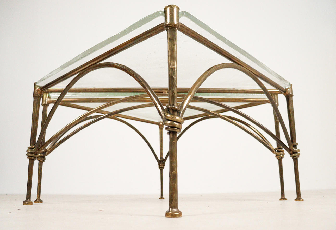 Lothar Klute, brutalist side tables from the 1960s.