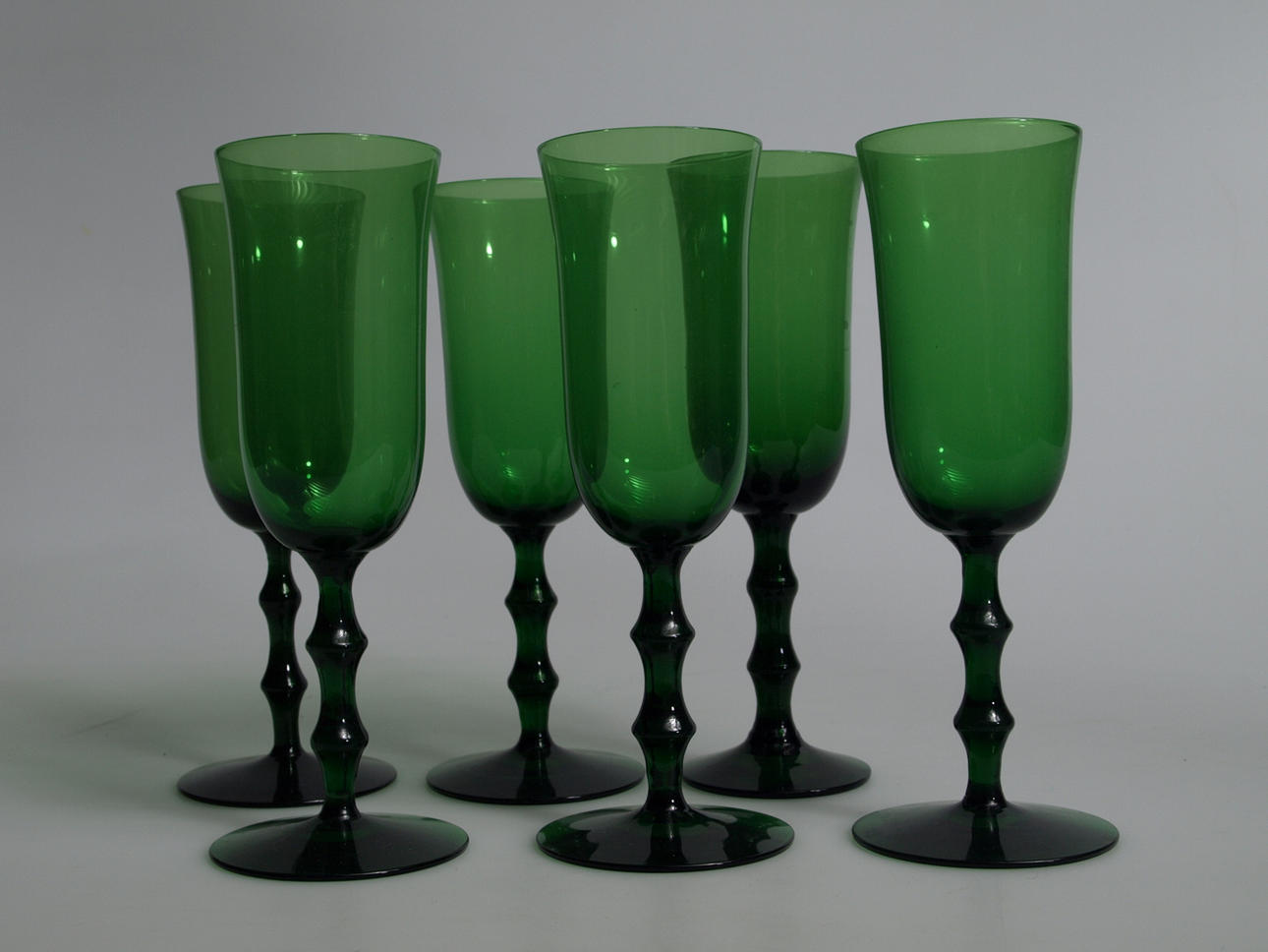 CHAMPAGNEGLAS, 6 stycken, "Salut", Orrefors, Simon Gate.