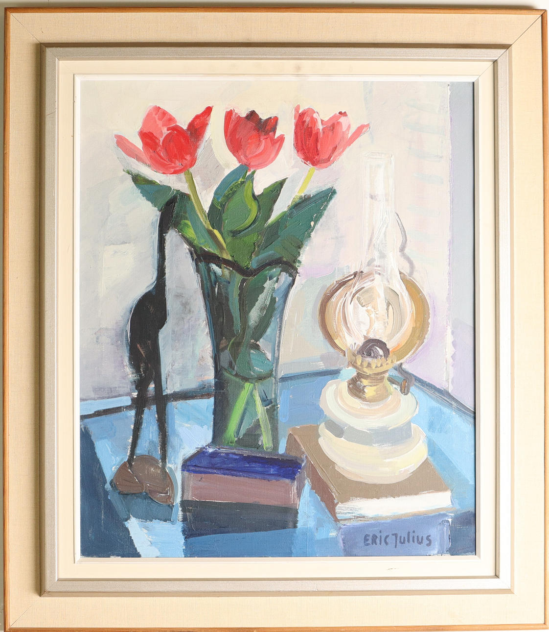 ERIK JULIUS. OIL ON CANVAS, signed.