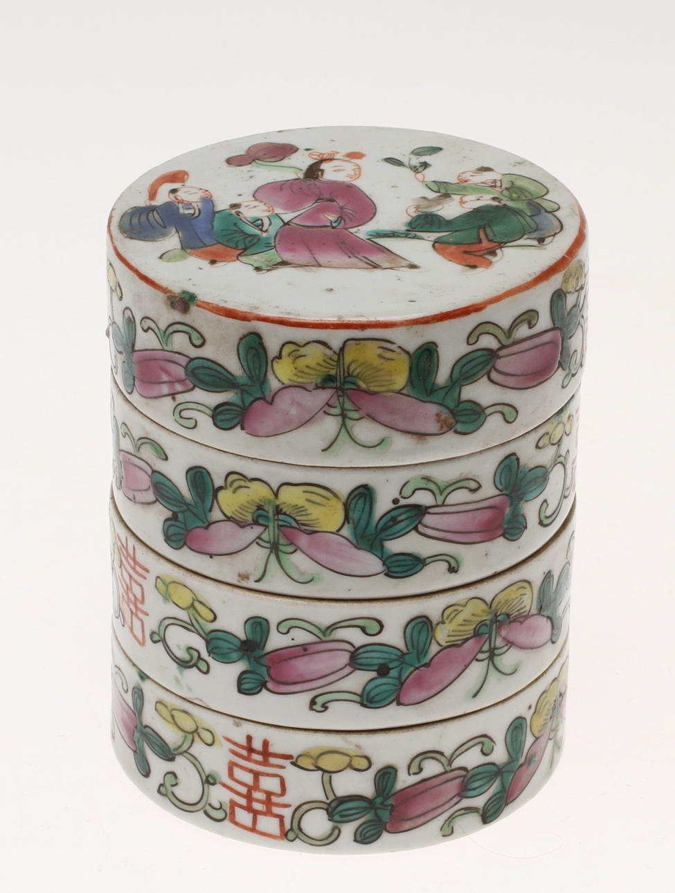 MATBURK, porslin, Kina, 1800-talets slut.