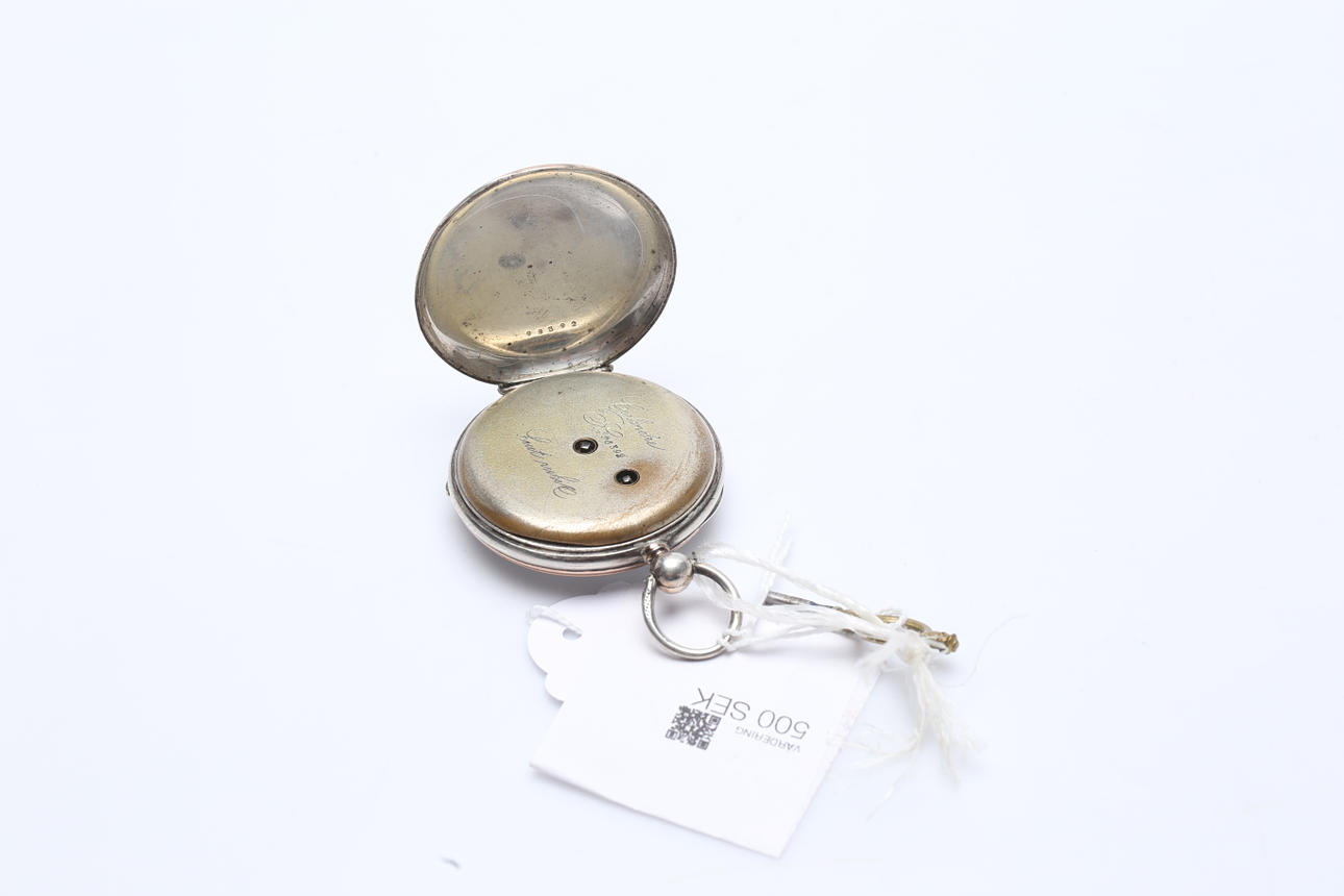POCKET WATCH, silver, key pull, first half of the 20th century. Clocks ...