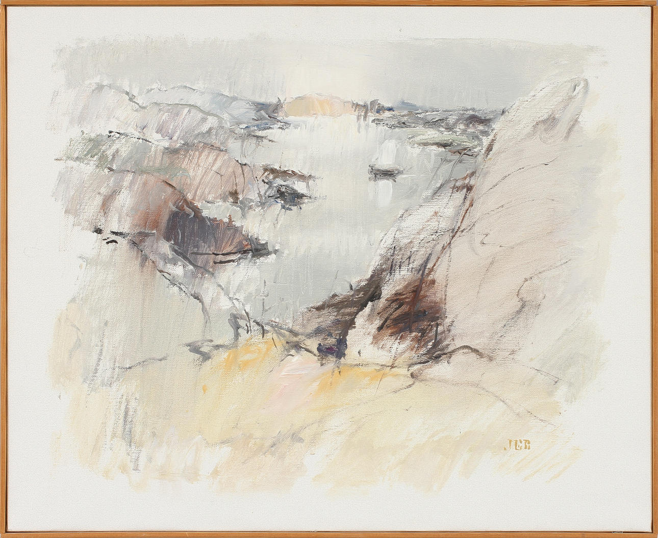 JOHN ERIK BÄCKERSTEN. "Från Äggeskär", olja på duk, signerad.