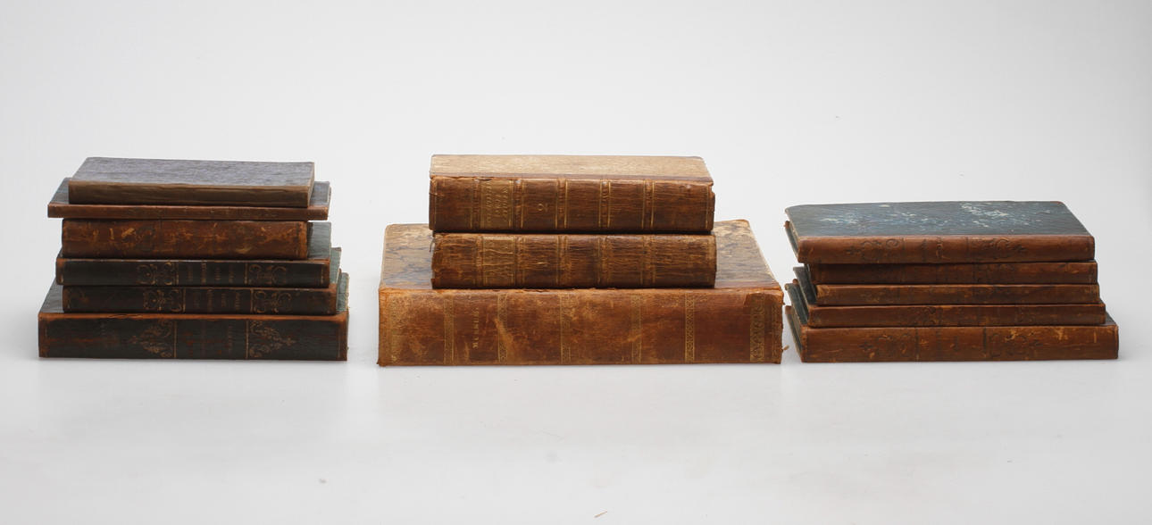 BÖCKER, 14 st, bland annat vetenskap, 1700-1800-tal.