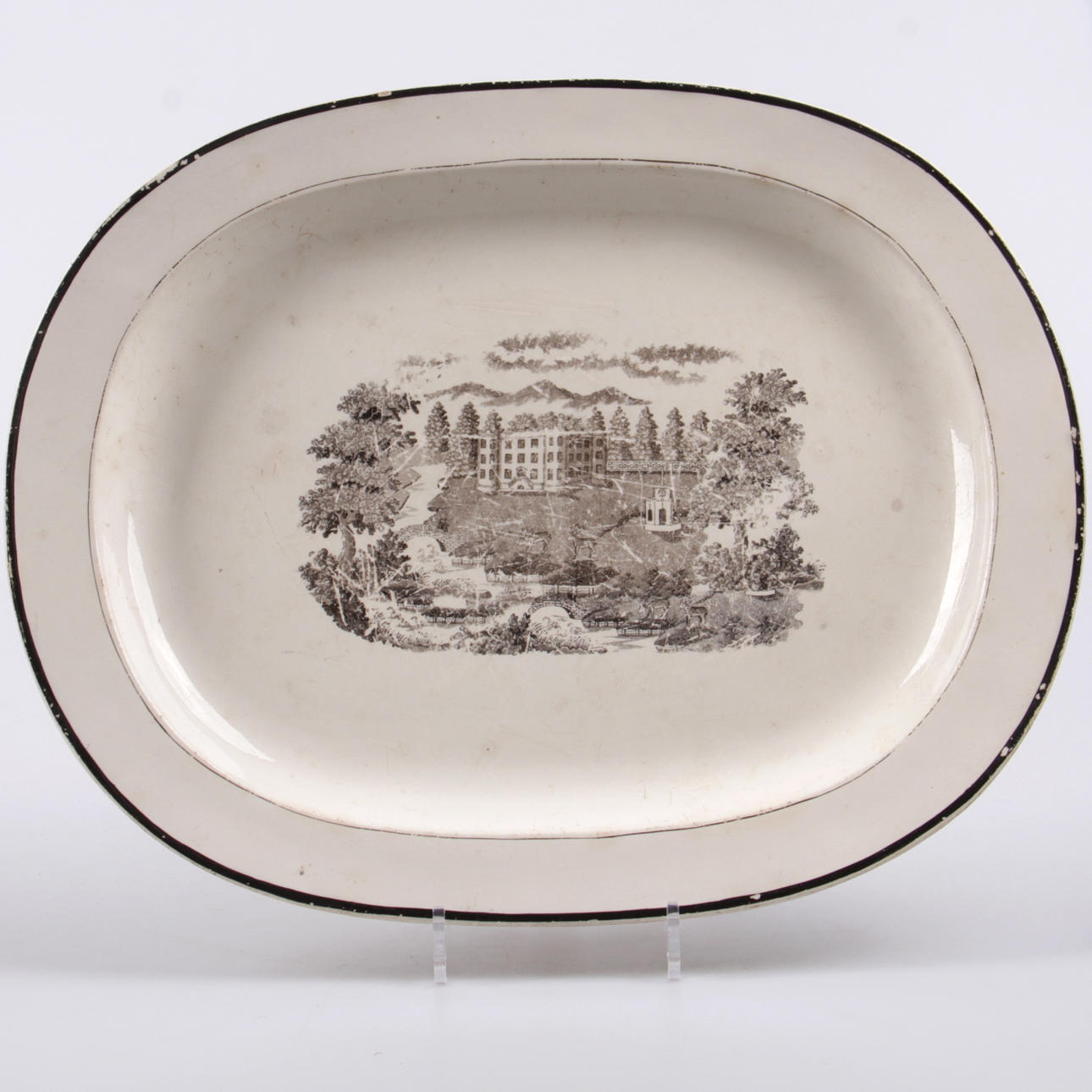 FAT, porslin, Delft, 1800-tal.