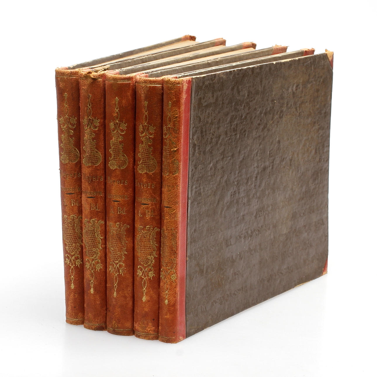 BÖCKER, 5 st, "Meyers universum", 1800-tal.