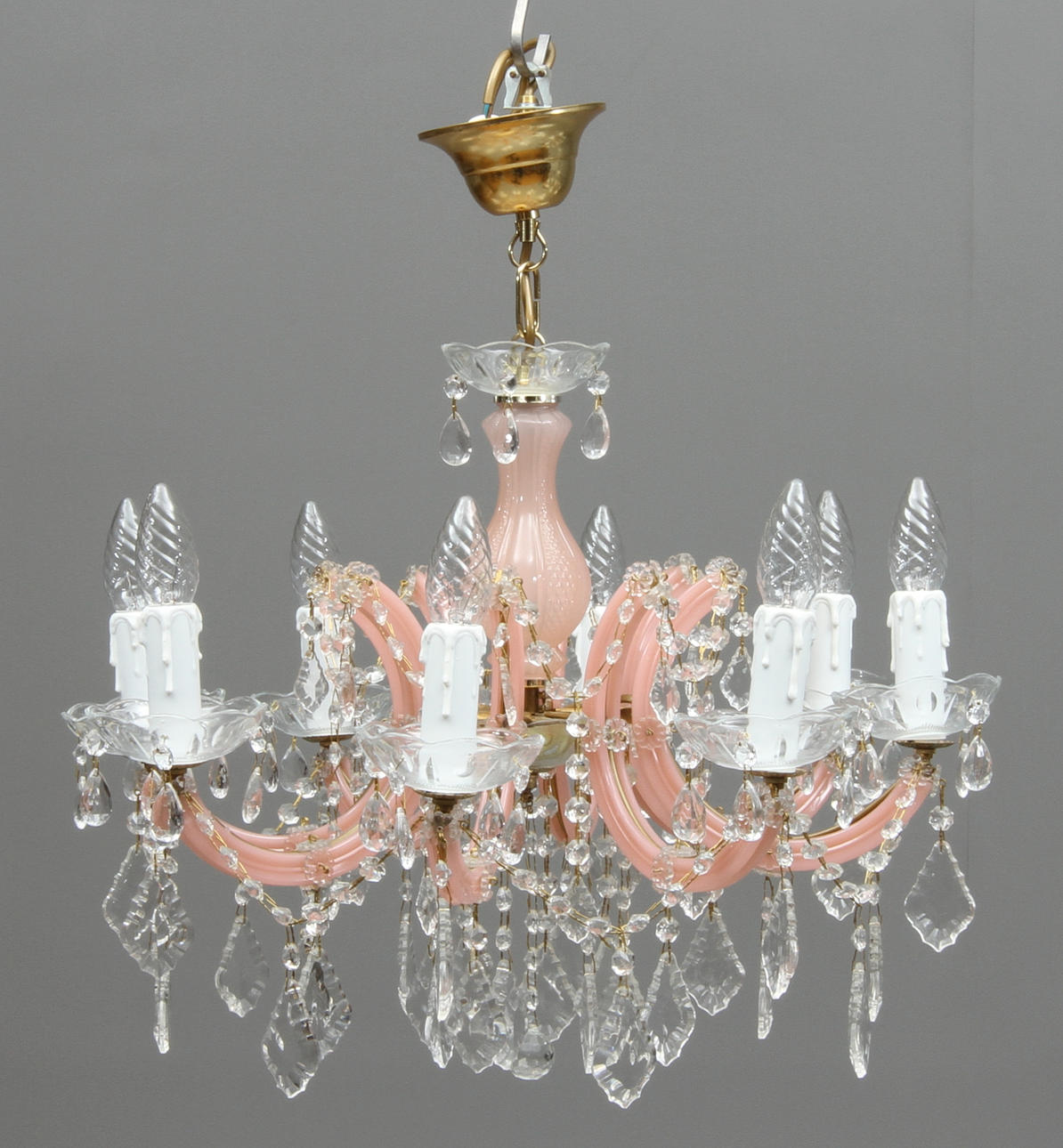 LJUSKRONA, med 8 ljusarmar, 1900-tal.