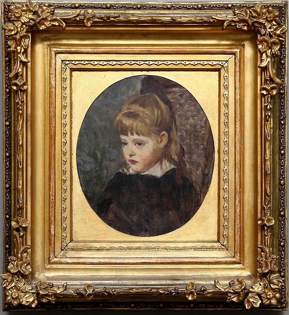 FERDINAND FAGERLIN. TILLSKRIVEN. Olja på pannå, påskrift a tergo.