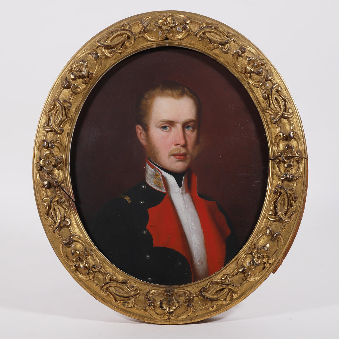 ANONYMOUS XIX-XX CENTURY. PORTRAIT OF FRANCIS JOSÉ I OF AUSTRIA. OIL ON CARDBOARD.