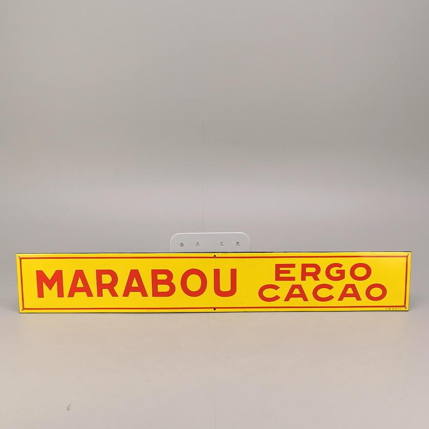 EMALJSKYLT Marabou Ergo Cacao, 1930/-40-tal.