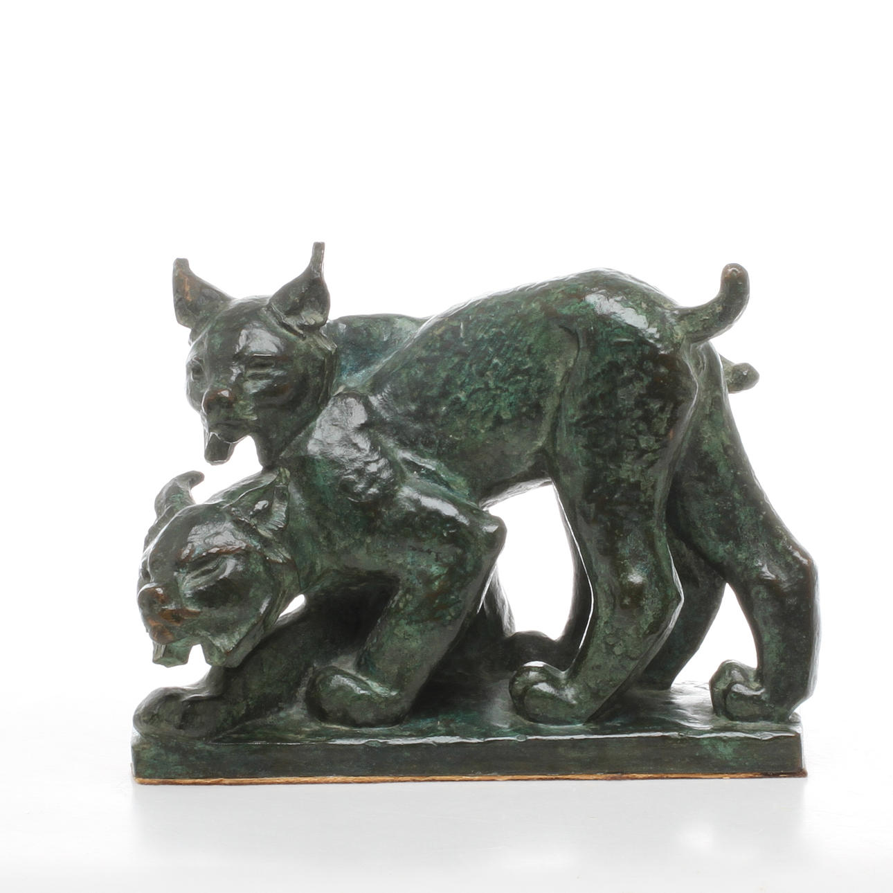 JUSSI MÄNTYNEN. skulptur, brons, signerad samt daterad 1940.