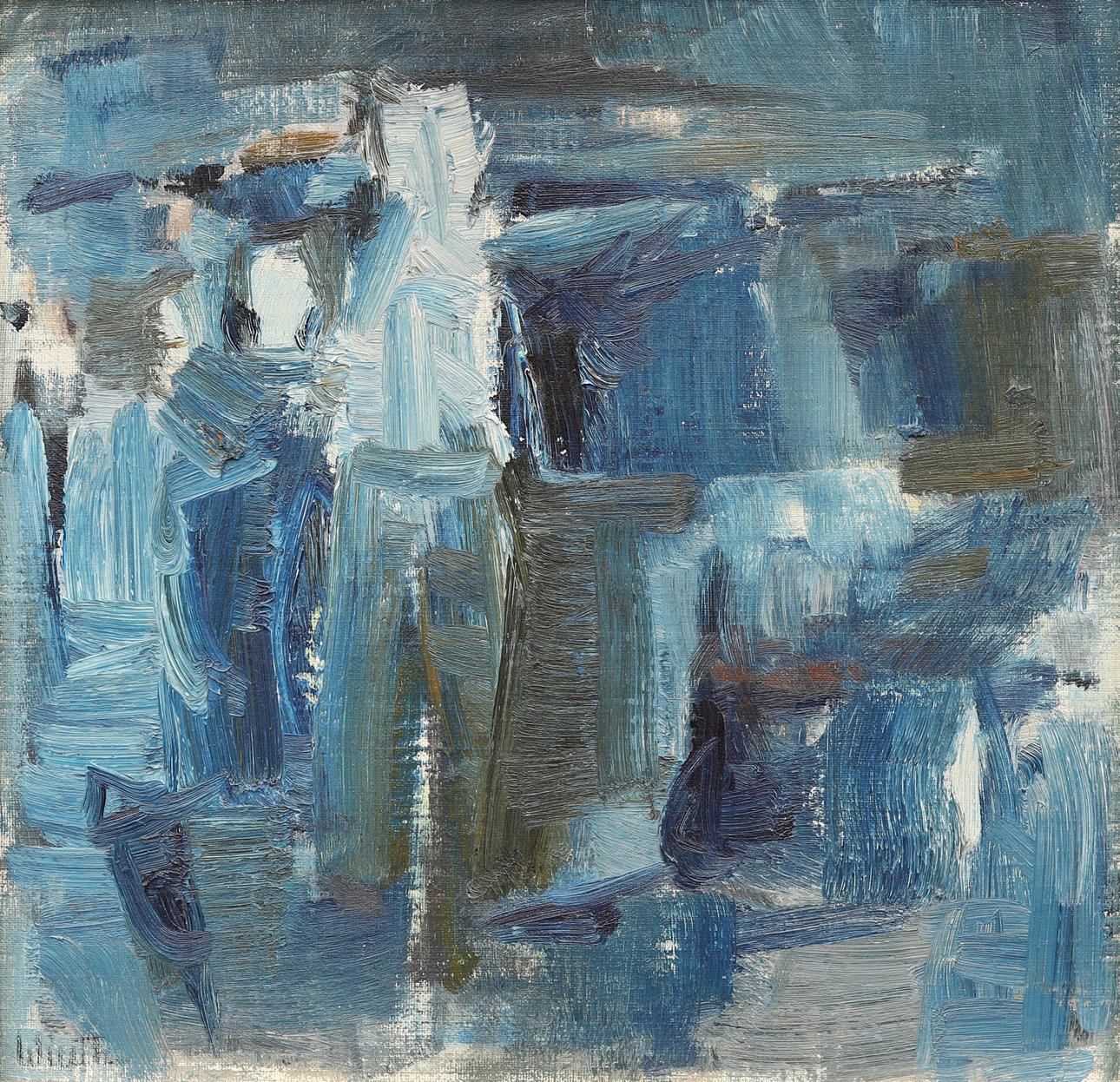 JOHN WIERTH (1920-2003). Oil on canvas, signed.