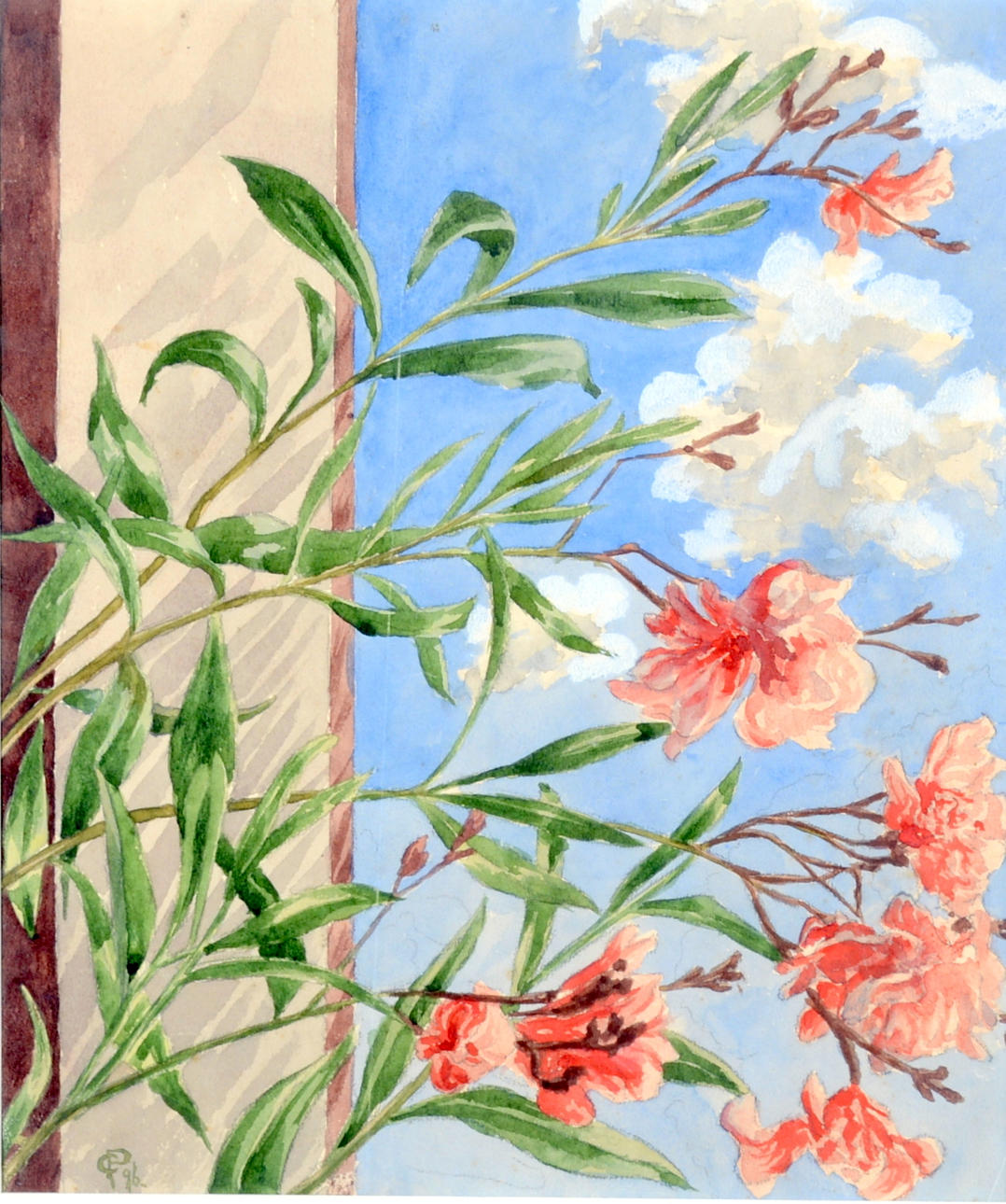 CARL PALME. Akvarell.