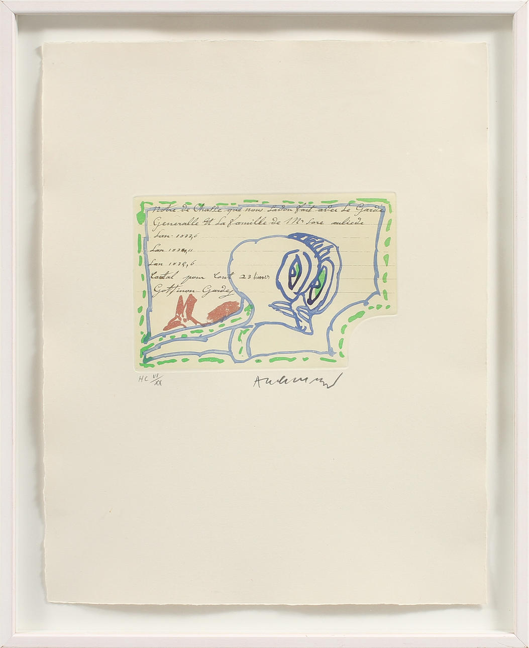 PIERRE ALECHINSKY. Komposition, etsning, signerad o num HC 6/20.