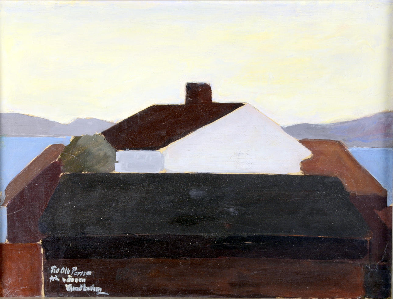 SIXTEN LUNDBOHM. Olja på pannå.